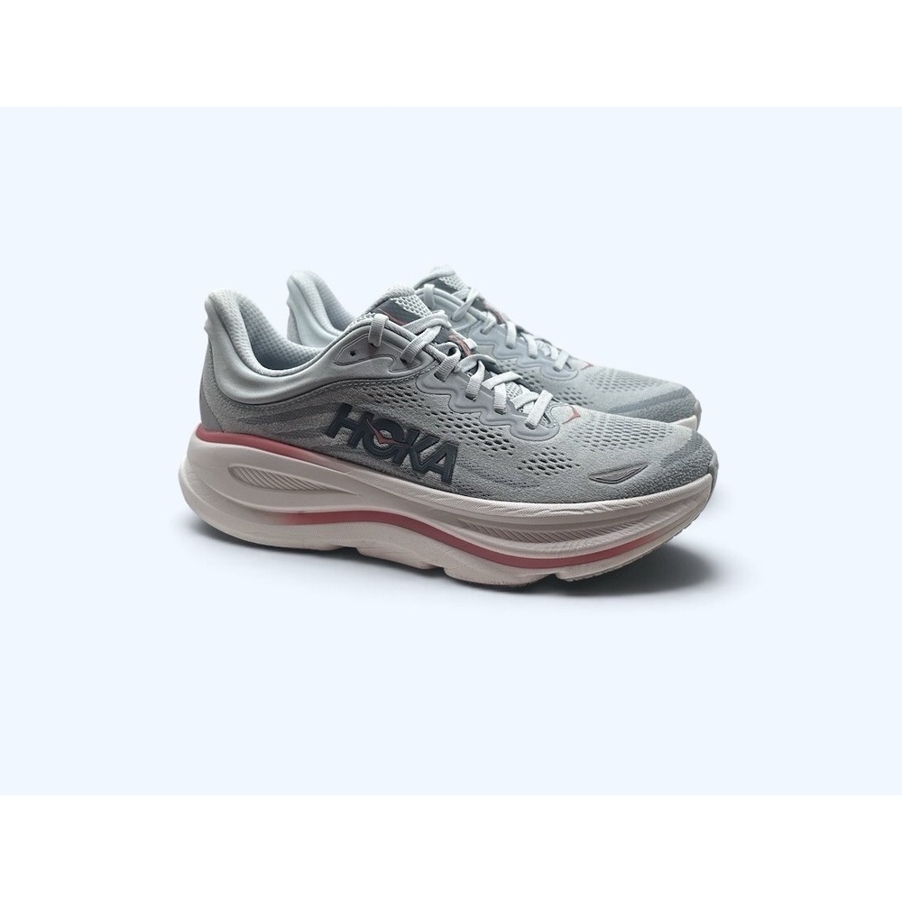 Hoka Bondi 9 Womens Size 9B Mineral Blue Washed Blue Running Shoe Sneaker